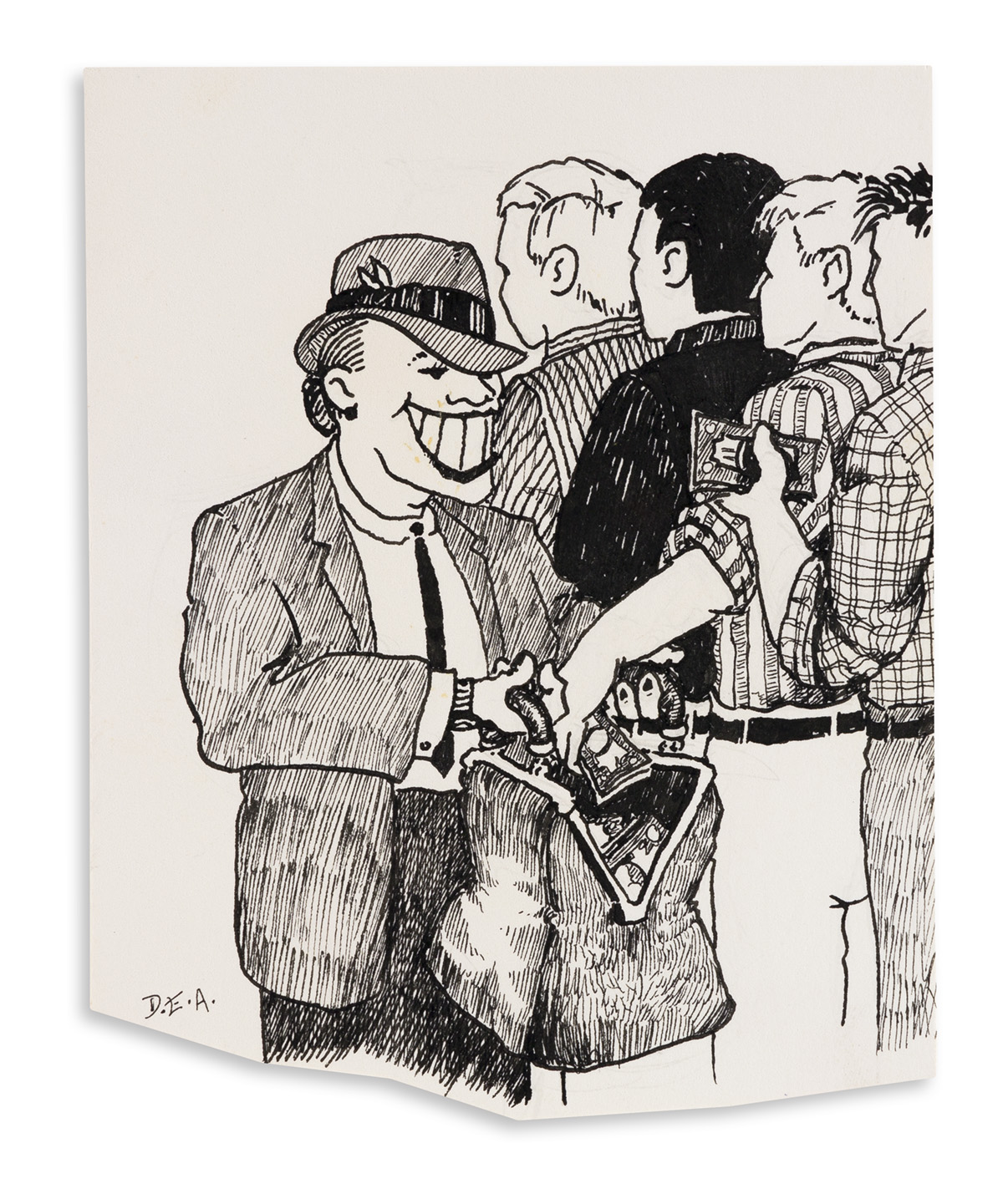 DANIEL ABRAHAM (1952 -) / STONEWALL UPRISING. Original artwork for Stonewall Romances: A Tenth Anniversary Celebration.
